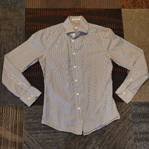 Express Extra Slim Fit long sleeve Dress Shirt,13/13.5 (XS)